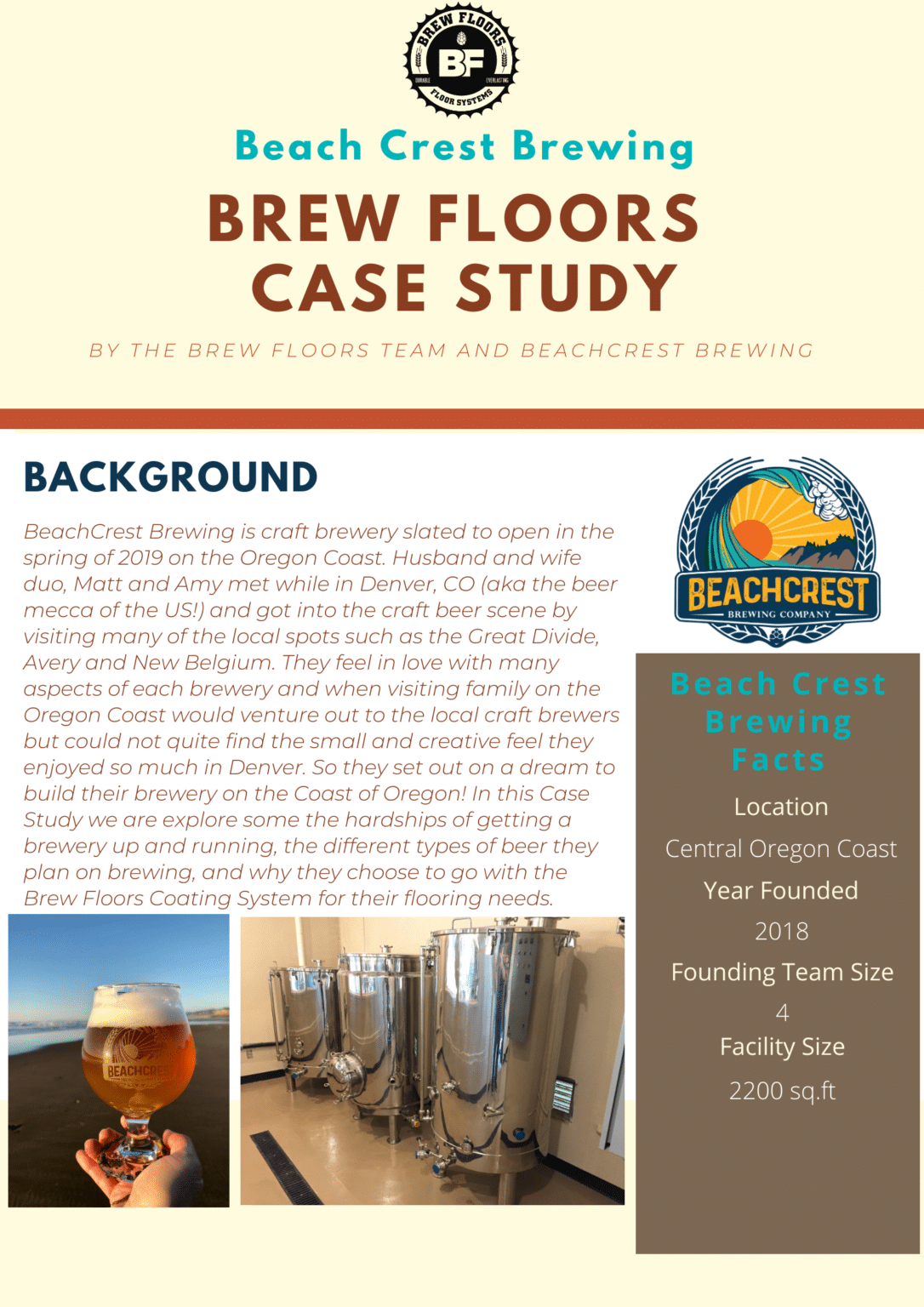 Beach Crest Brewing Case Study Brew Floors